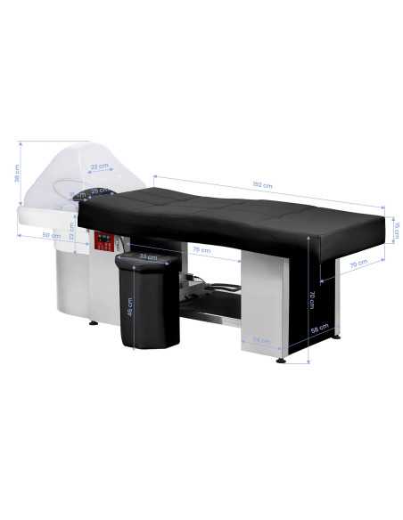 Bac à shampoing head spa aquarelax pro noir