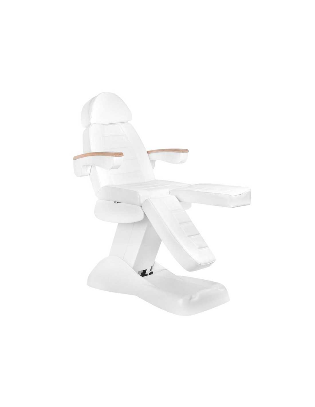 Cadeira de pedicure elétrica Bari com 5 motores, branca