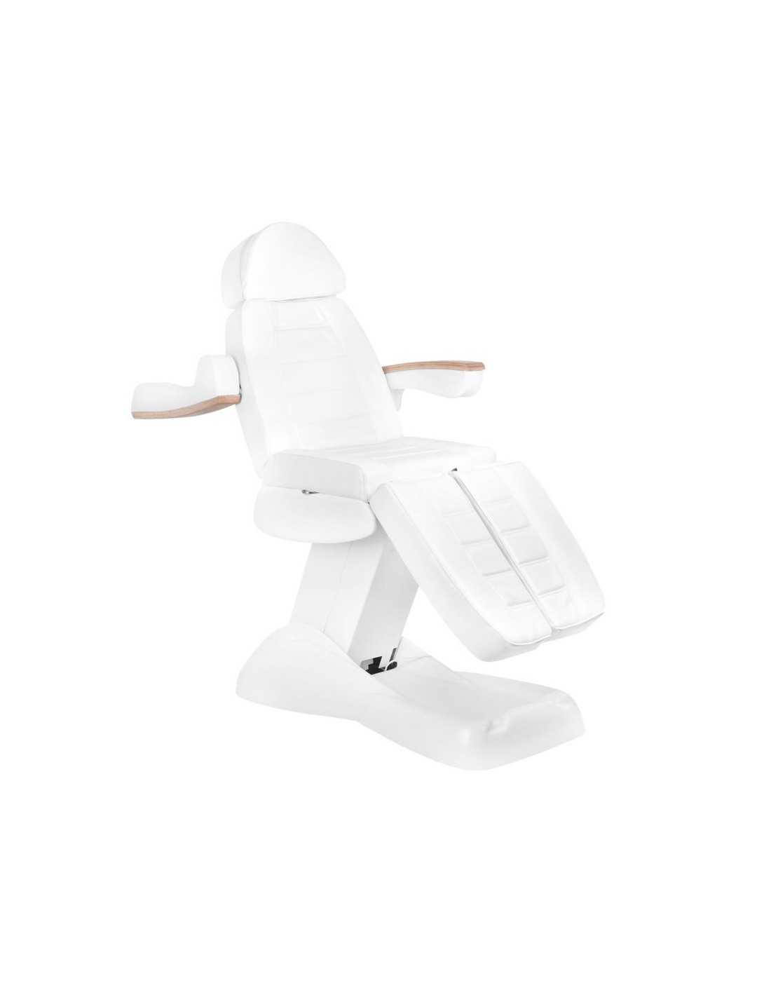 Cadeira de pedicure elétrica Bari com 5 motores, branca