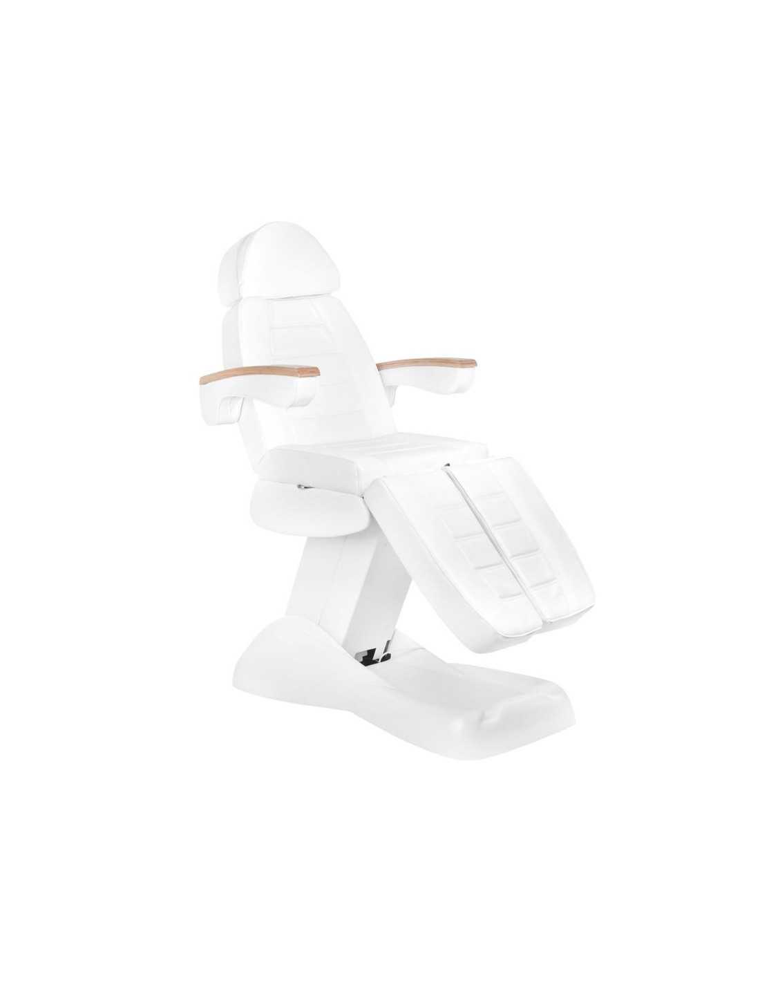 Cadeira de pedicure elétrica Bari com 5 motores, branca