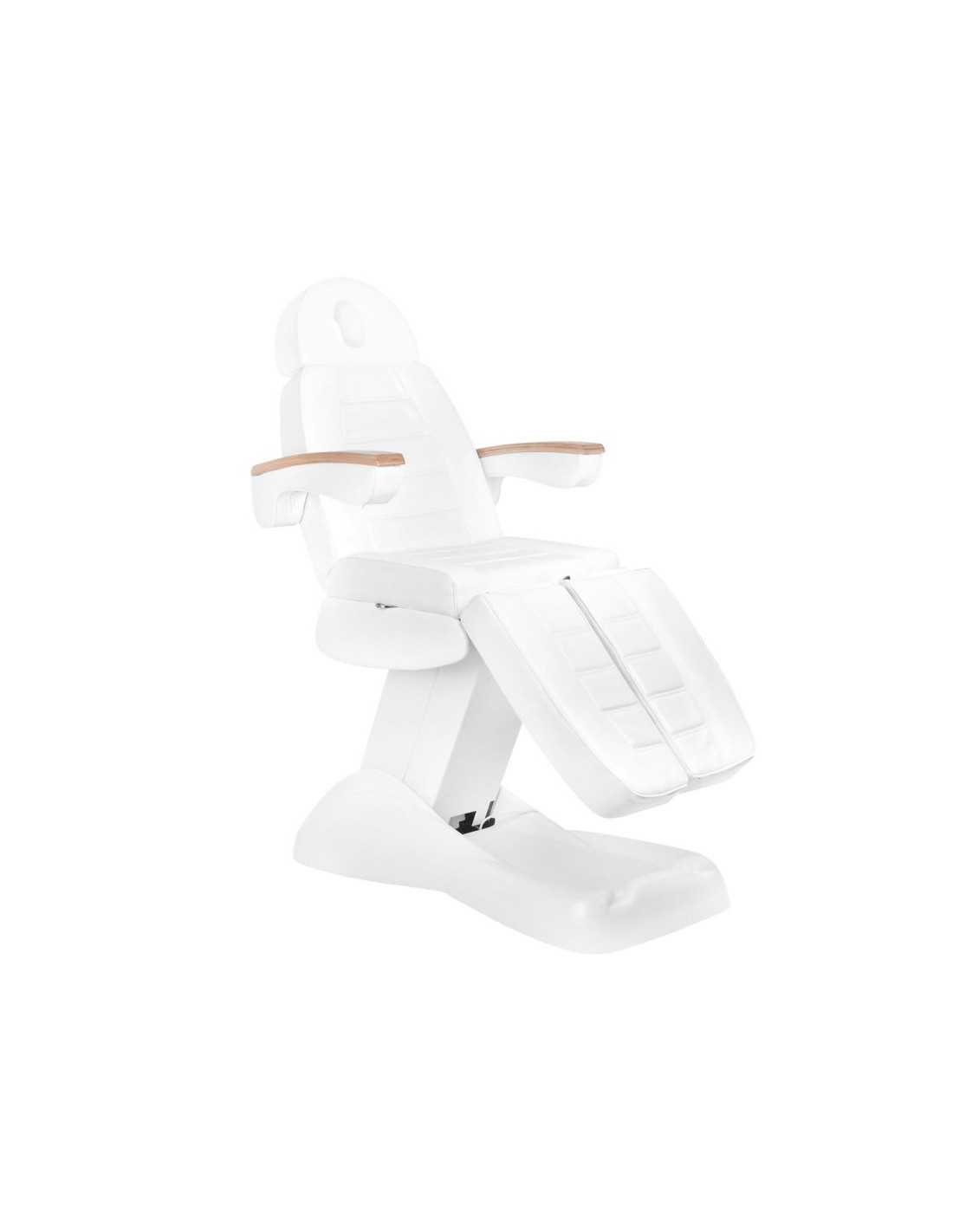Cadeira de pedicure elétrica Bari com 5 motores, branca