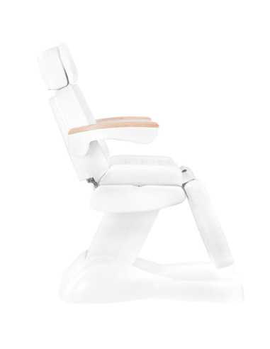 Cadeira de pedicure elétrica Bari com 5 motores, branca