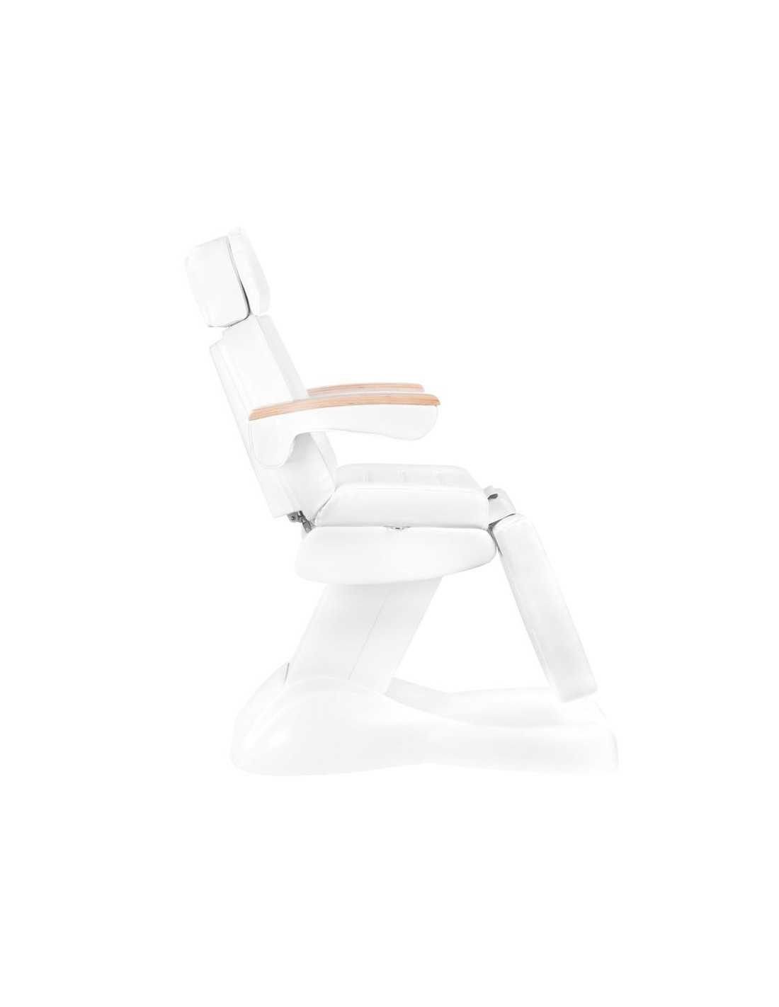 Cadeira de pedicure elétrica Bari com 5 motores, branca