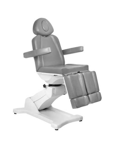 Sillón de pedicura eléctrico giratorio de 5 motores blanco Pro