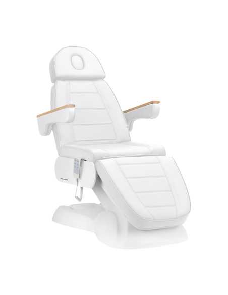 Firenze 273B Elektrische Esthetische Fauteuil Wit Hout 3 Motoren Pro