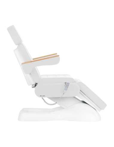 Firenze 273B Elektrische Esthetische Fauteuil Wit Hout 3 Motoren Pro