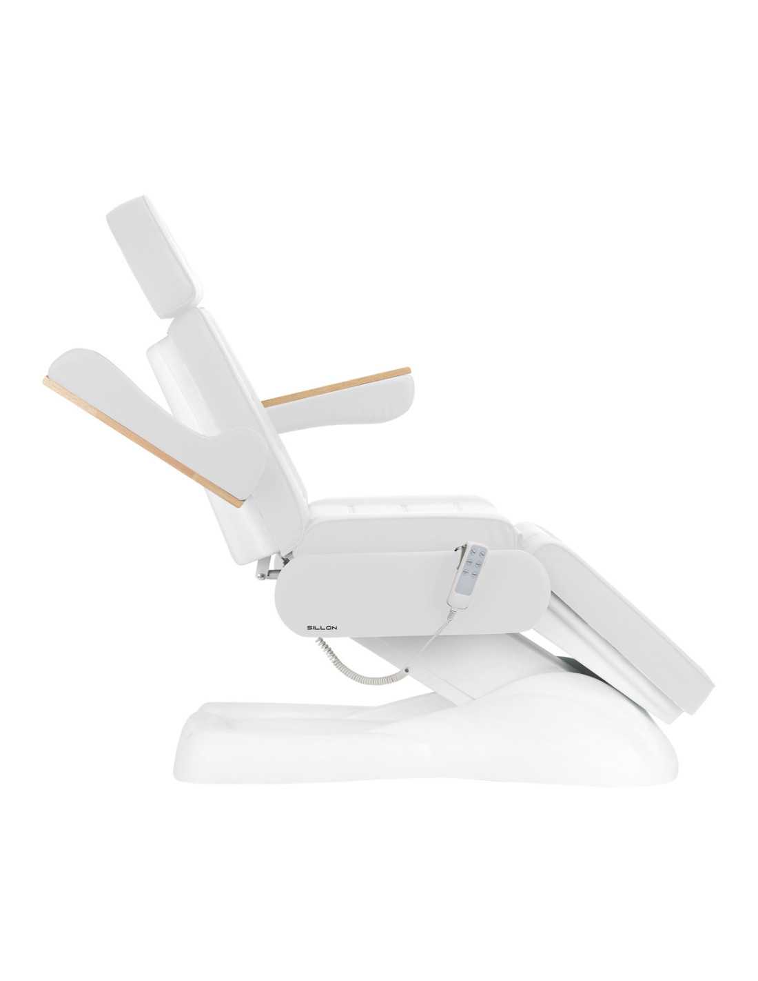 Sillón Estético Eléctrico Firenze 273B Madera Blanca 3 Motores Pro