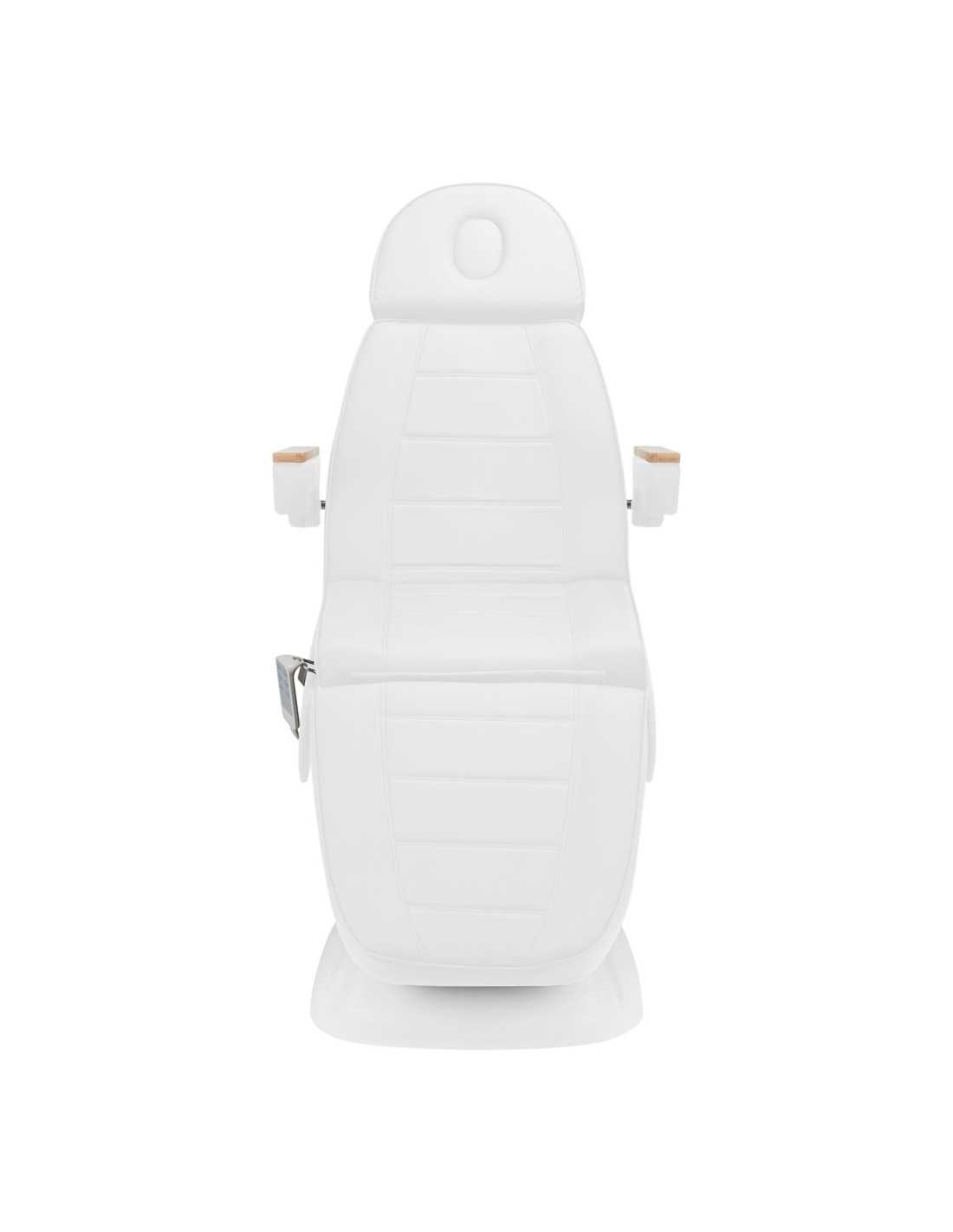 Firenze 273B Elektrische Esthetische Fauteuil Wit Hout 3 Motoren Pro
