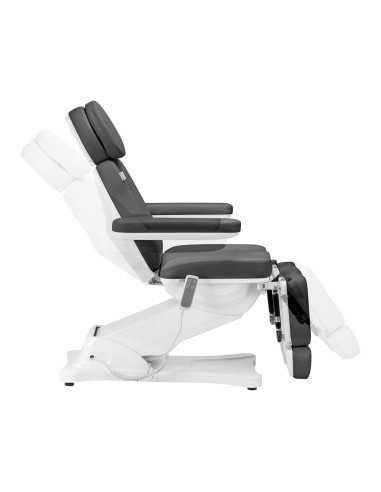 Sillón eléctrico estético Torino Pro de 2 motores en gris y blanco