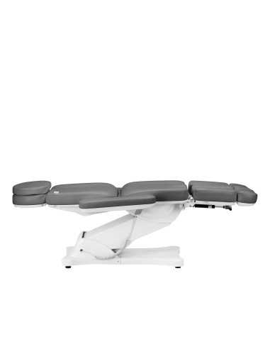 Sillón eléctrico estético Torino Pro de 2 motores en gris y blanco