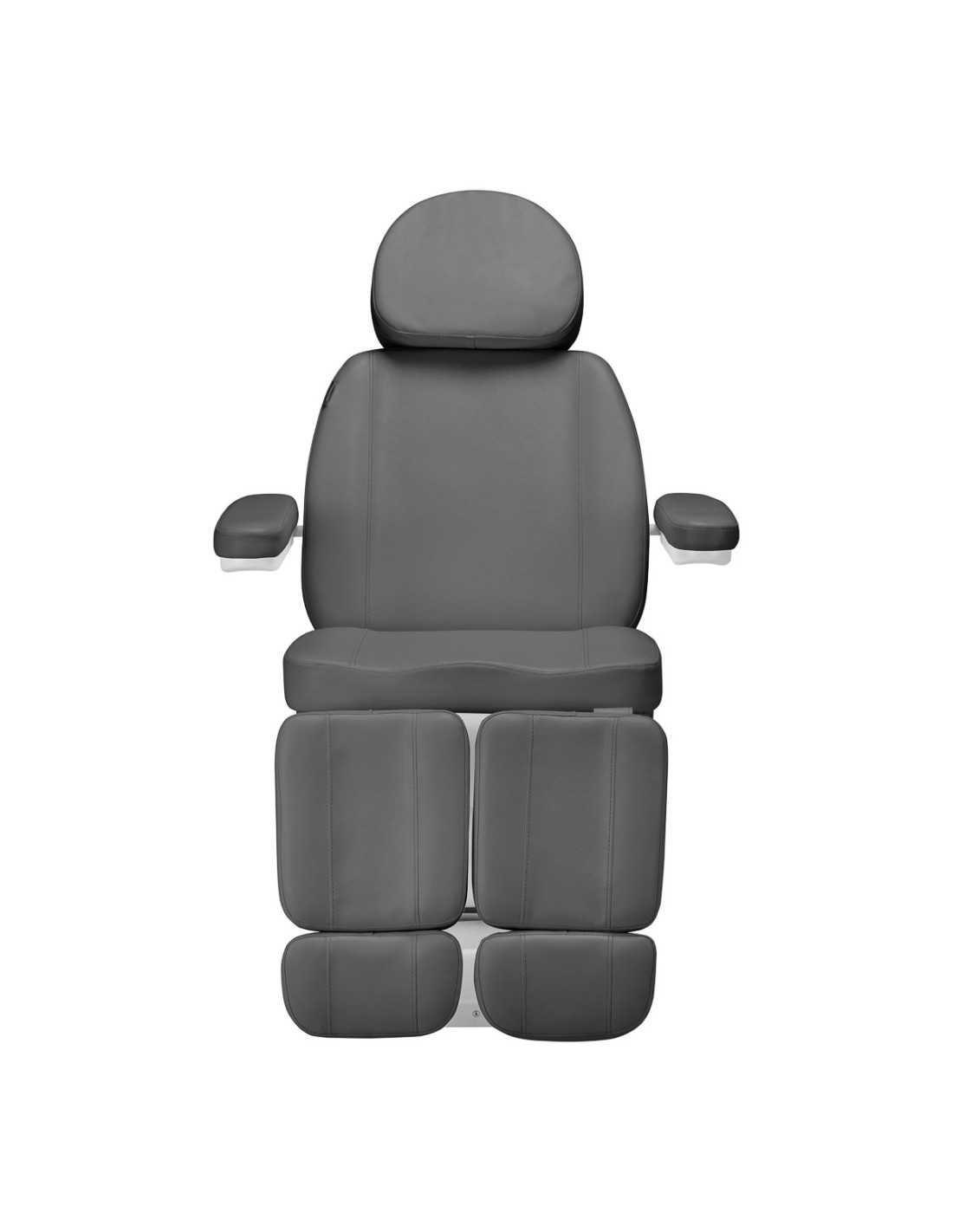 Sillón eléctrico estético Torino Pro de 2 motores en gris y blanco