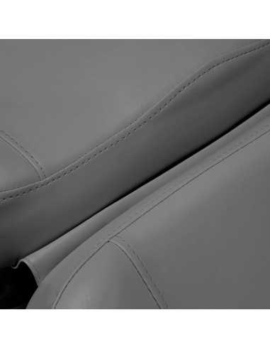 Sillón eléctrico estético Torino Pro de 4 motores en gris y blanco