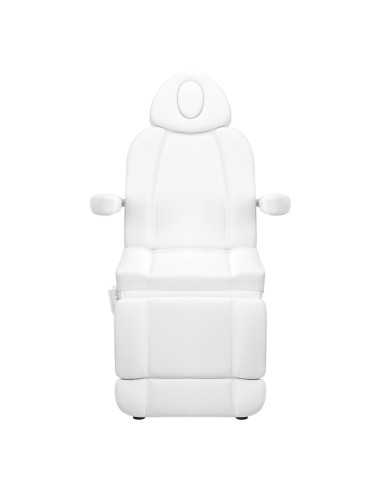 Fotel Roma White Electric Aesthetic z 3 silnikami i pedałami Pro