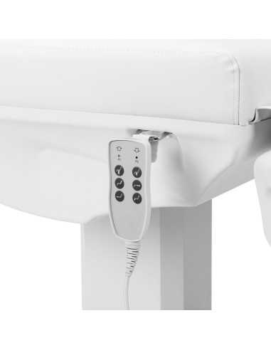 Fotel Roma White Electric Aesthetic z 3 silnikami i pedałami Pro