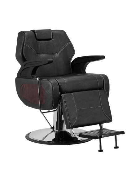  Gabbiano fotel barberski Dallas czarny
