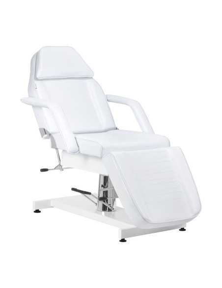 Sillón de belleza profesional giratorio hidráulico manual blanco