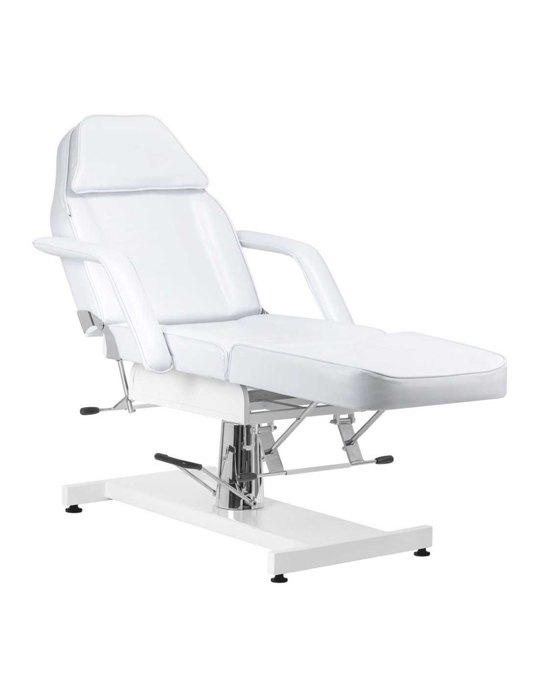 Fauteuil Esthétique Manuale Hydraulique Blanc Pivotant Pro 