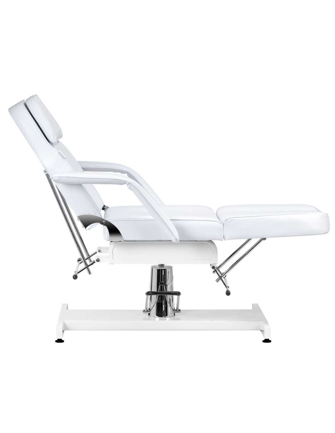 Fauteuil Esthétique Manuale Hydraulique Blanc Pivotant Pro 