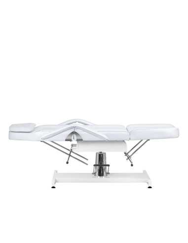 Sillón de belleza profesional giratorio hidráulico manual blanco