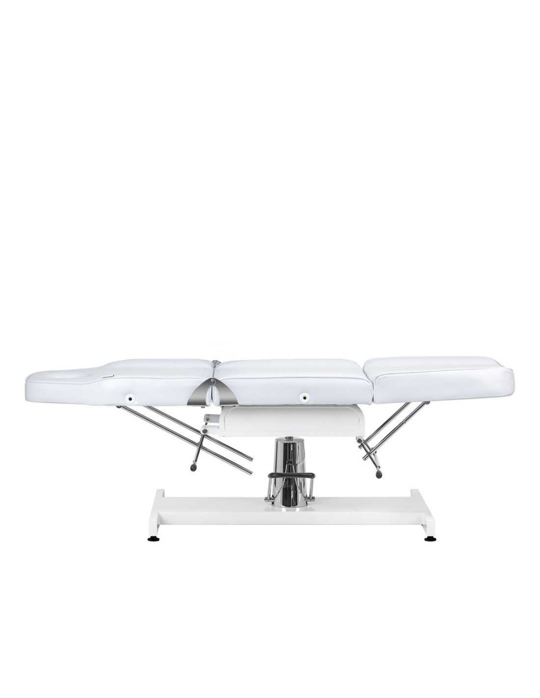Fauteuil Esthétique Manuale Hydraulique Blanc Pivotant Pro 