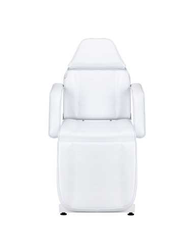 Sillón de belleza profesional giratorio hidráulico manual blanco