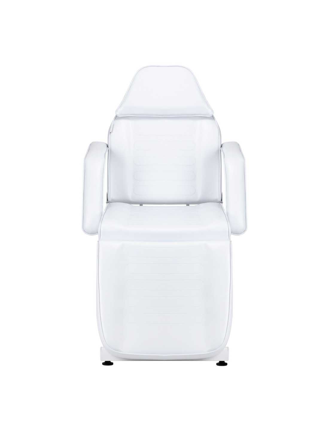 Sillón de belleza profesional giratorio hidráulico manual blanco