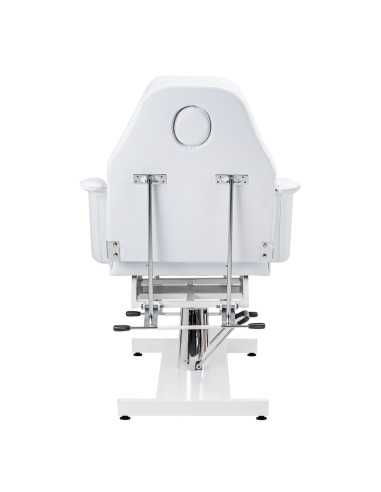 Fauteuil Esthétique Manuale Hydraulique Blanc Pivotant Pro 