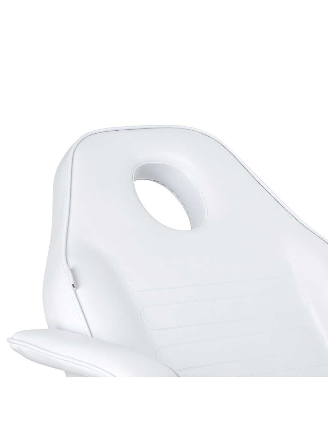Sillón de belleza profesional giratorio hidráulico manual blanco