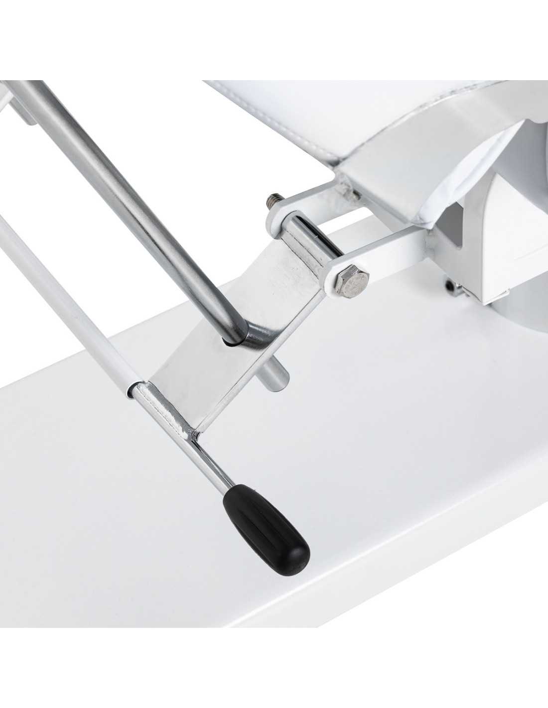 Sillón de belleza profesional giratorio hidráulico manual blanco