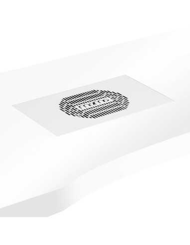 Table de Manucure Épure Dorée Air 48W Aspirateur Intégré & Pieds Croisés 