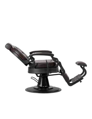 Cadeira de barbeiro Cavaleset – Marrom escuro Vintage Pro