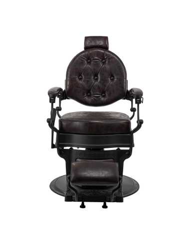 Cadeira de barbeiro Cavaleset – Marrom escuro Vintage Pro