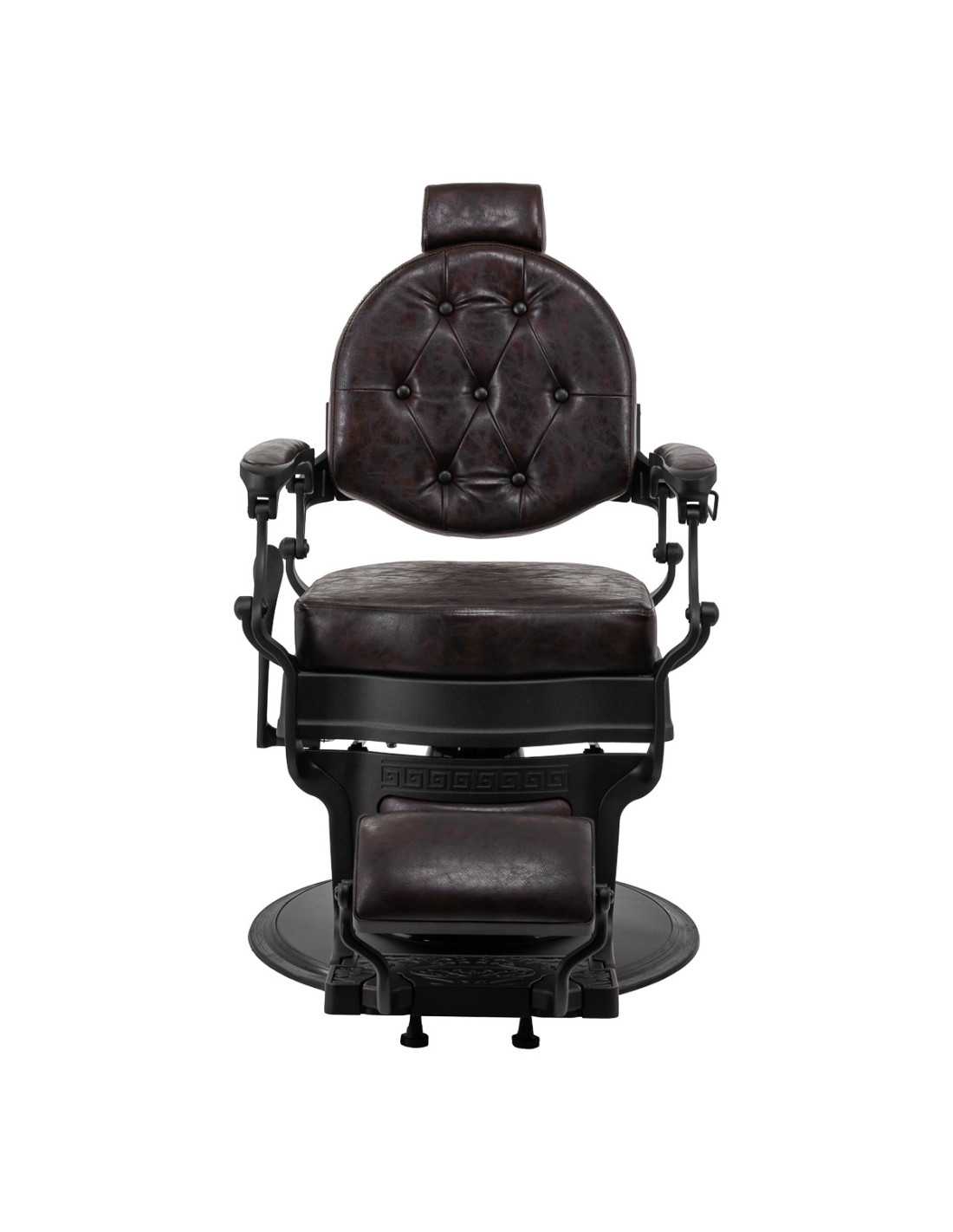 Cadeira de barbeiro Cavaleset – Marrom escuro Vintage Pro