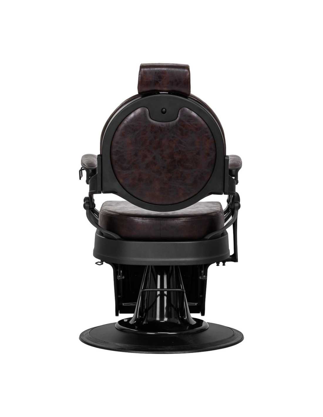Cadeira de barbeiro Cavaleset – Marrom escuro Vintage Pro