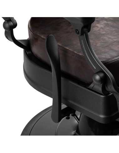 Cadeira de barbeiro Cavaleset – Marrom escuro Vintage Pro