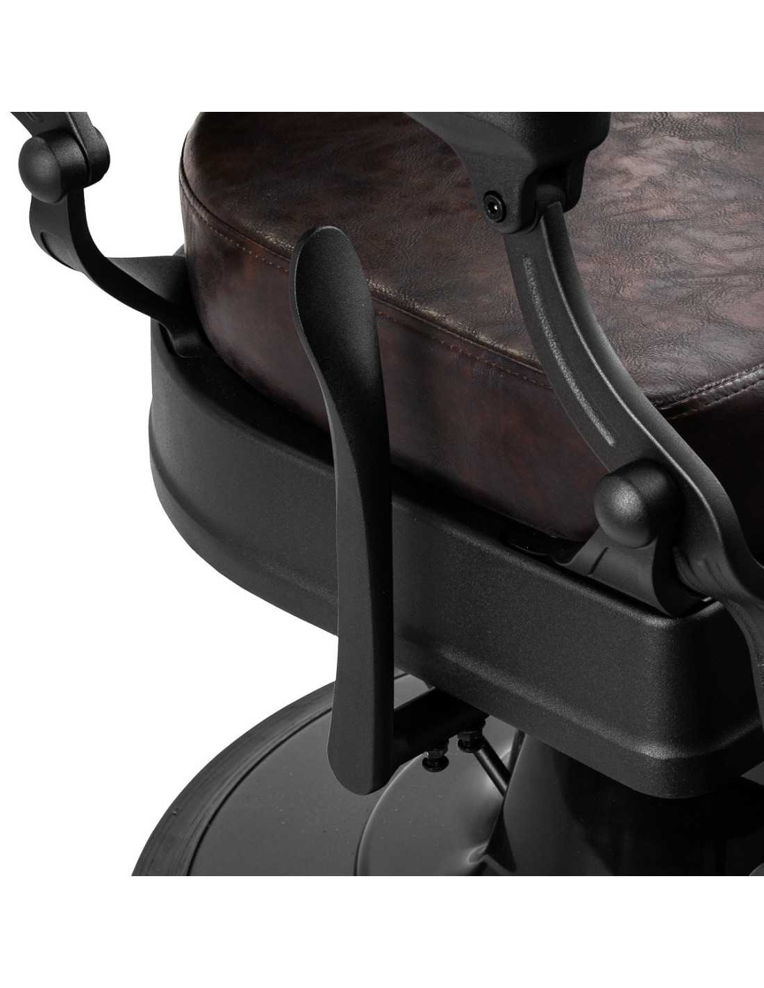 Cadeira de barbeiro Cavaleset – Marrom escuro Vintage Pro