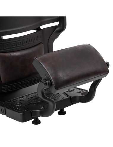 Cadeira de barbeiro Cavaleset – Marrom escuro Vintage Pro
