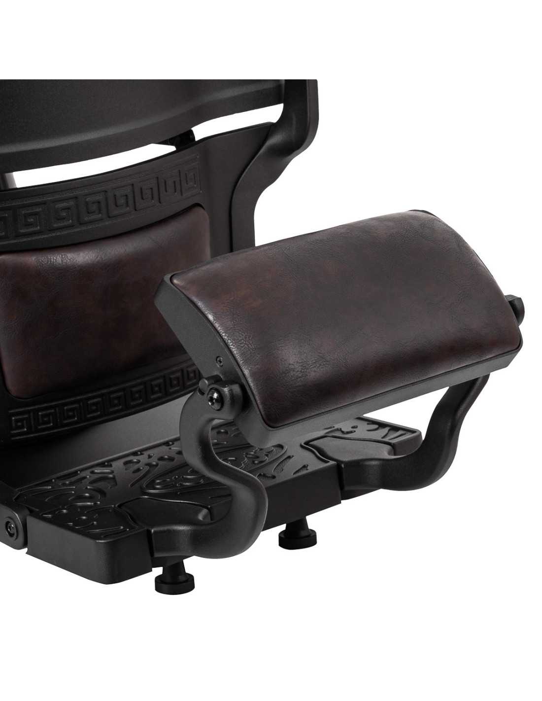 Cadeira de barbeiro Cavaleset – Marrom escuro Vintage Pro
