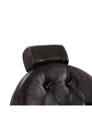 Poltrona da barbiere Cavaleset – Marrone scuro Vintage Pro