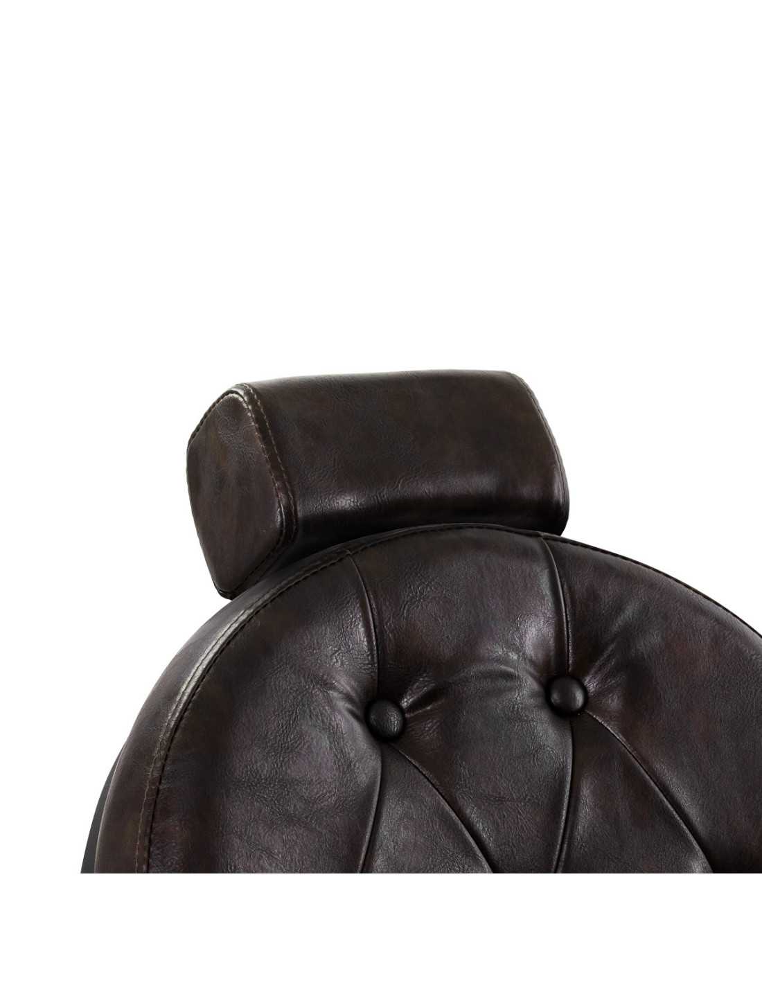 Poltrona da barbiere Cavaleset – Marrone scuro Vintage Pro