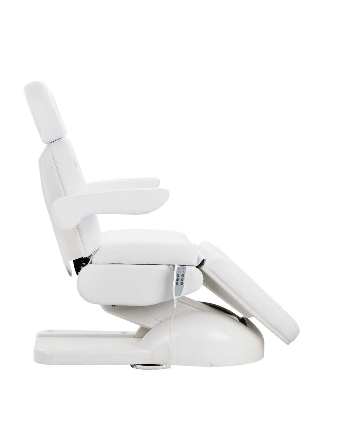 Poltrona elétrica estética Milano White com 3 motores Pro