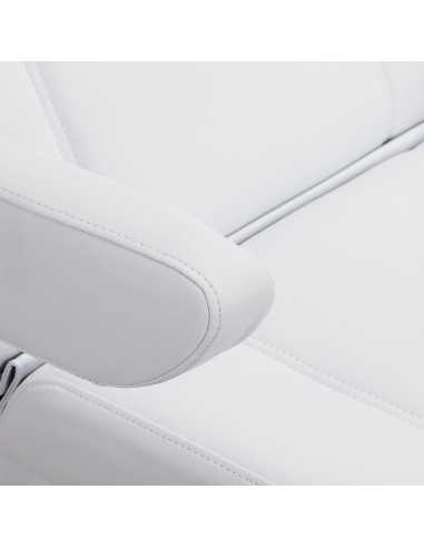 Poltrona elétrica estética Milano White com 3 motores Pro