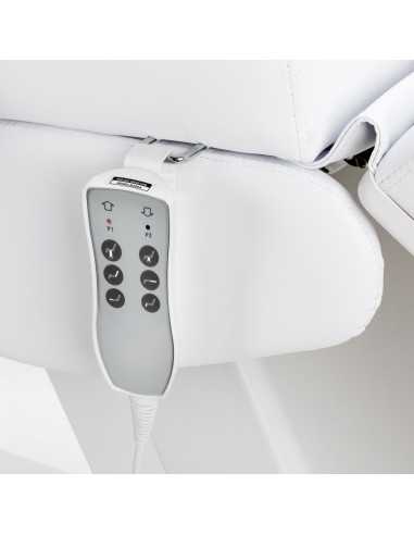 Poltrona elétrica estética Milano White com 3 motores Pro