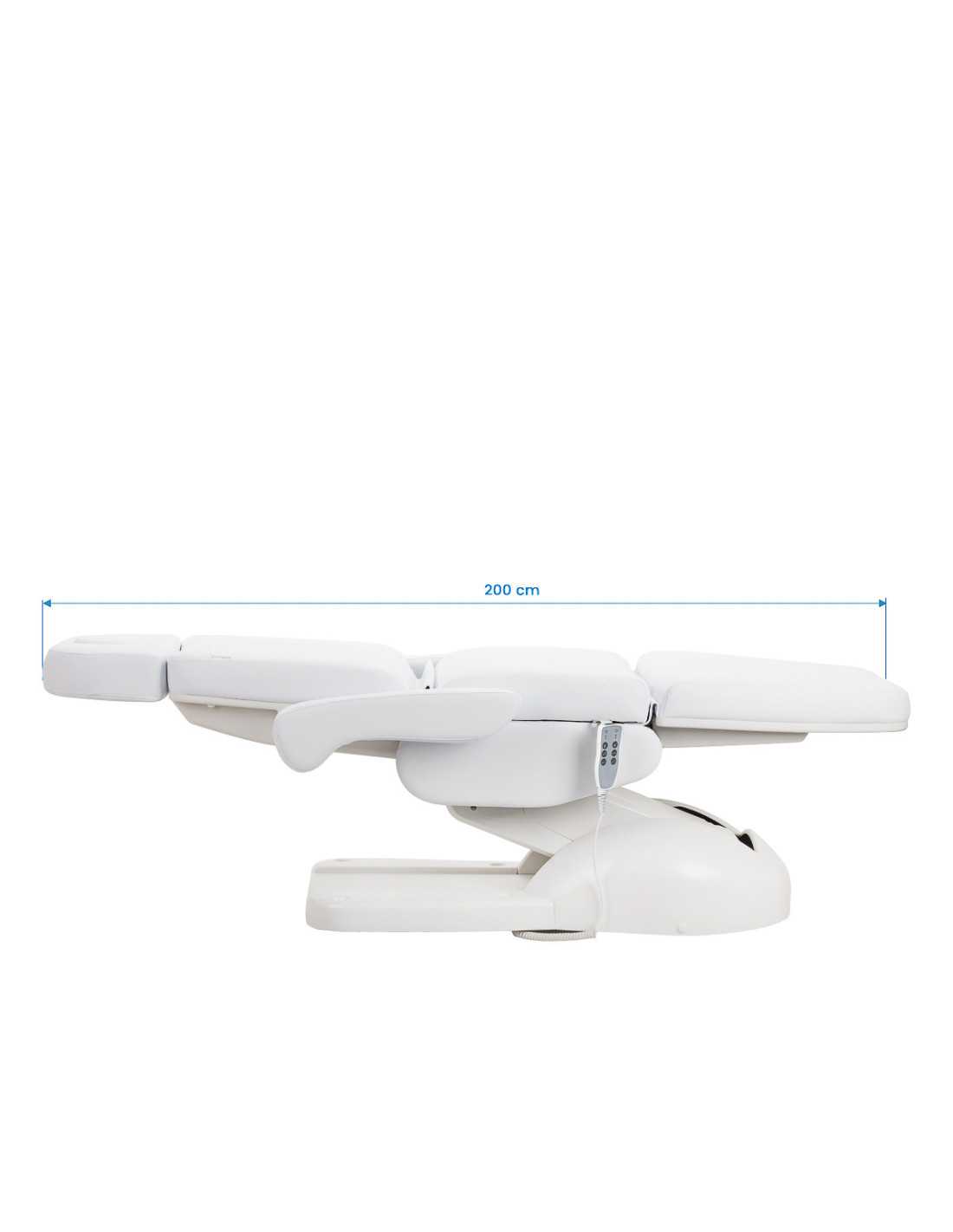 Poltrona elétrica estética Milano White com 3 motores Pro