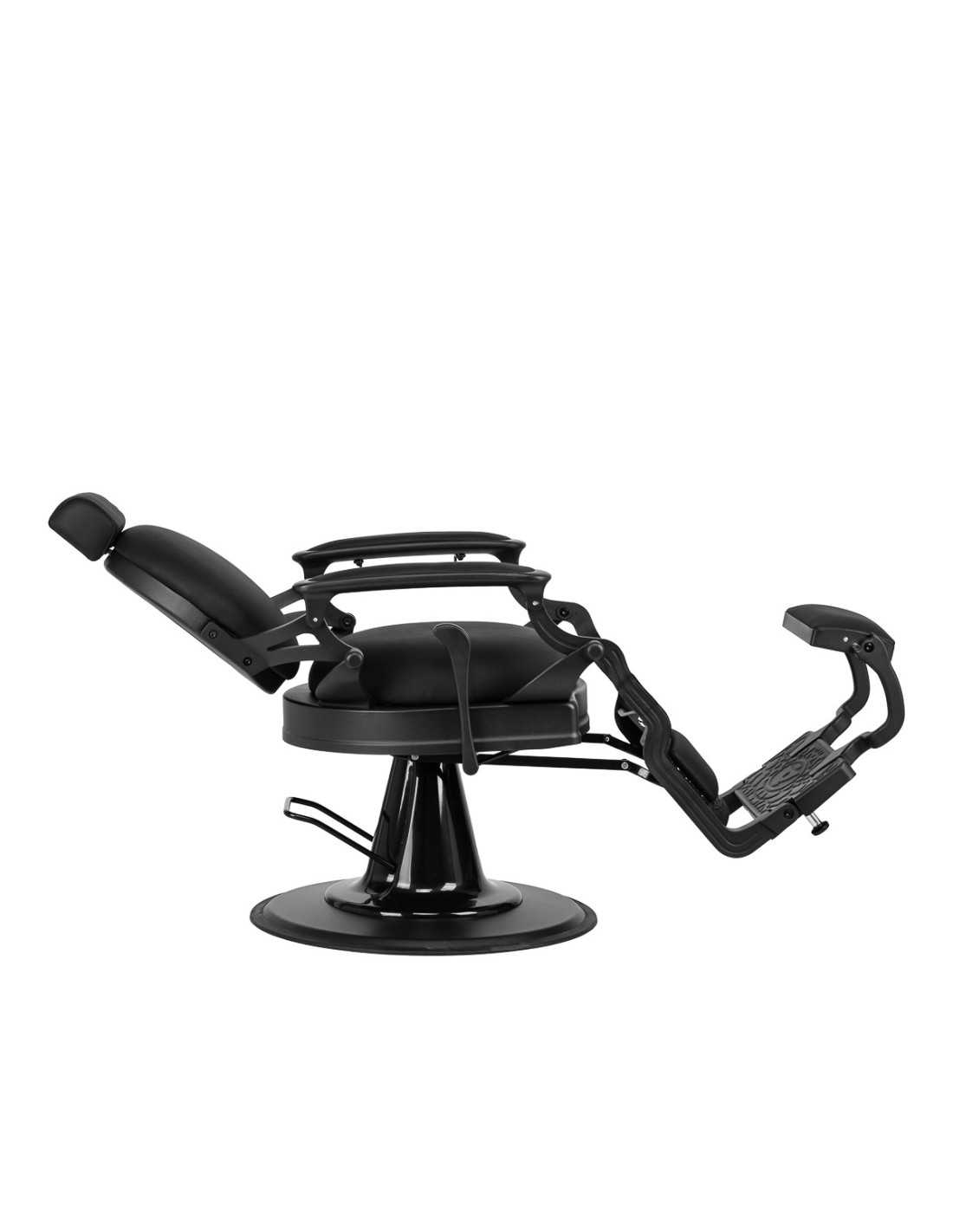 Poltrona da barbiere GIULIANO Nero – Total Black & Eleganza Minimalista