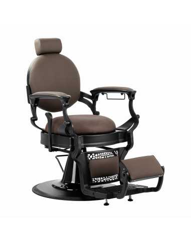 Fauteuil Barbier GIULIANO Caffè – Brun Vintage & Chaleur Artisanale 