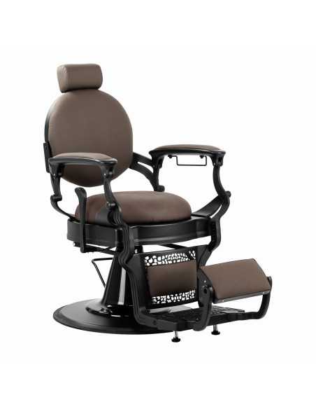 Fauteuil Barbier GIULIANO Caffè – Brun Vintage & Chaleur Artisanale 
