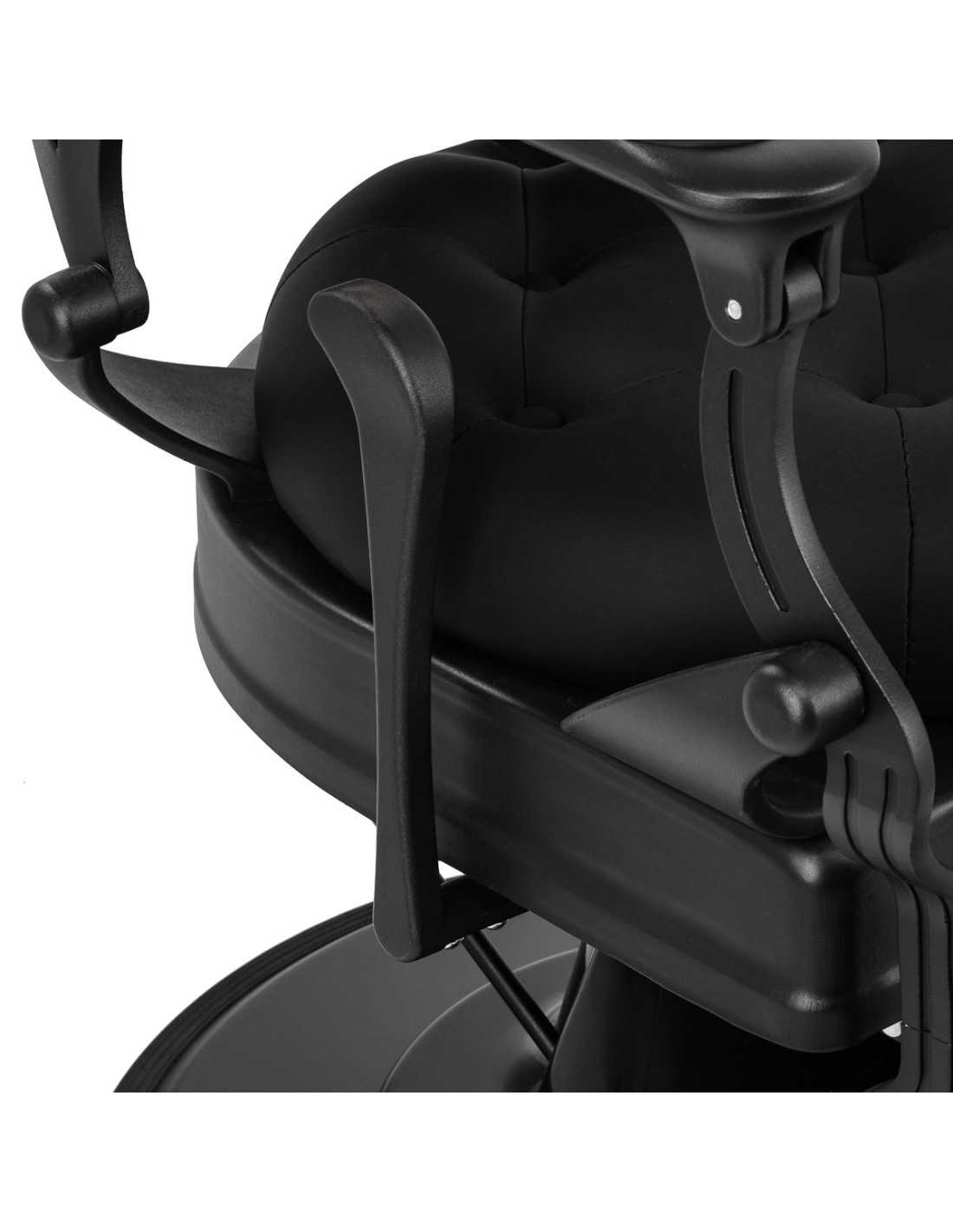 GIULIANO Onyx Friseurstuhl – Intensives Schwarz & Blackline-Struktur