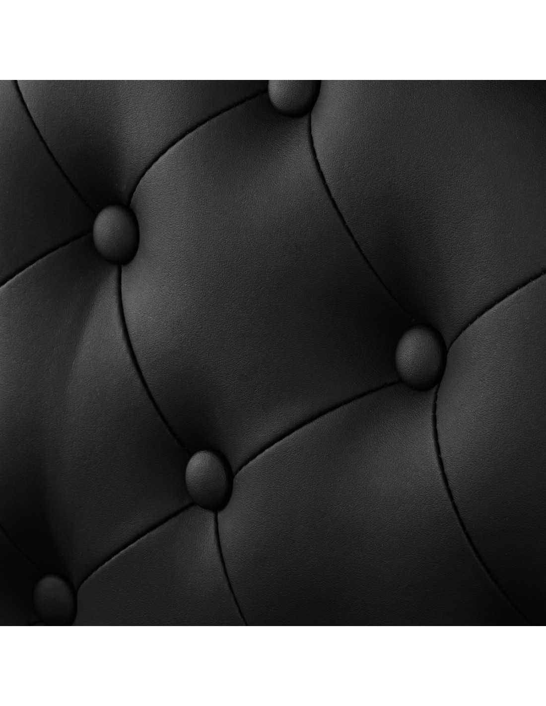 Cadeira de barbeiro GIULIANO Onyx – Estrutura em preto intenso e preto com linhas pretas