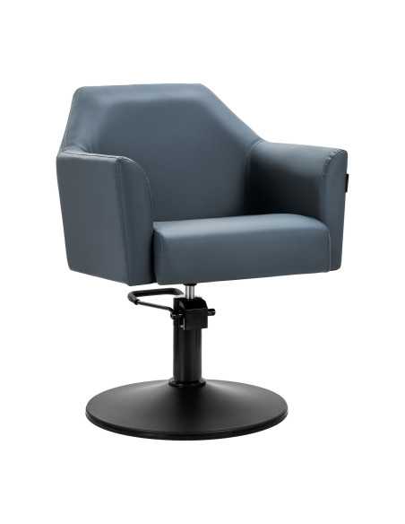 HydroLift Elite Blue Steel Pro Friseurstuhl 